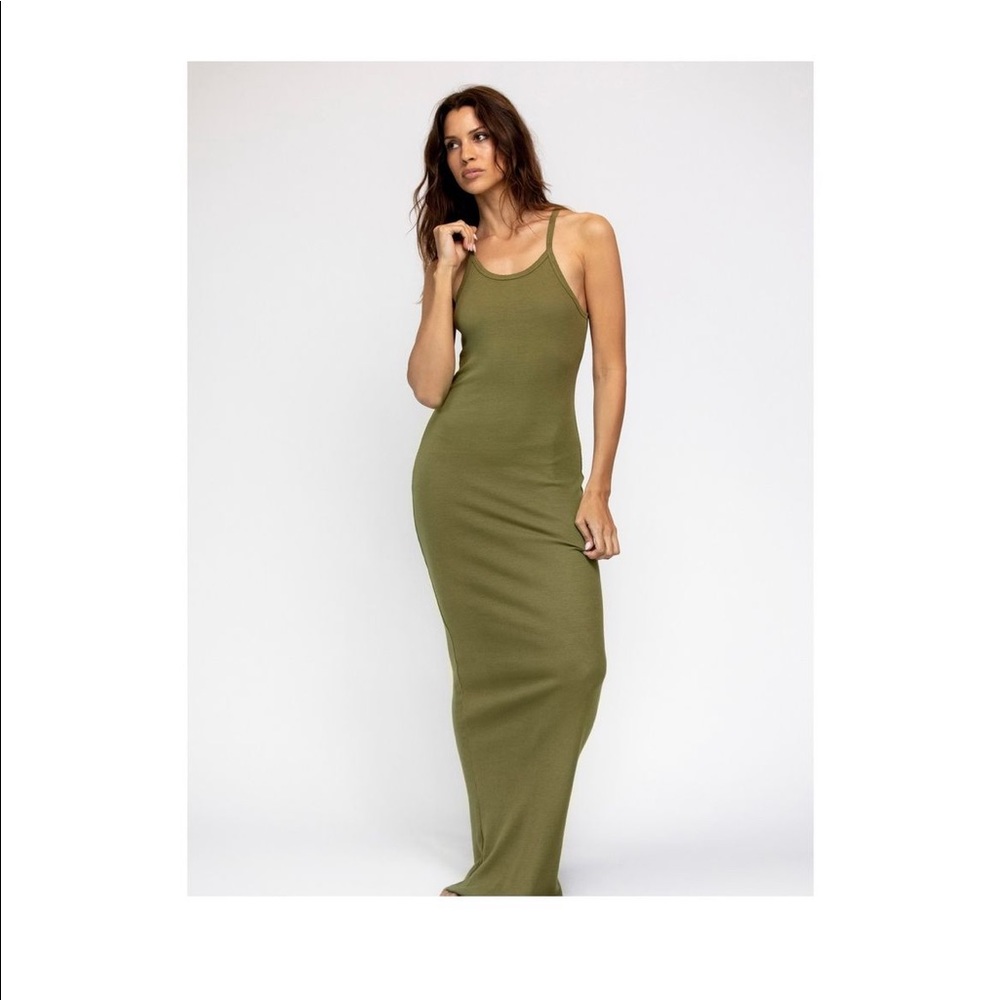 Eterne green tank maxi dress
